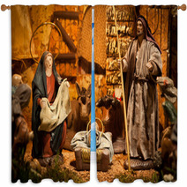 Nativity Scene Window Curtains 45613002