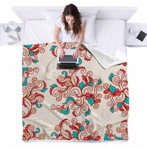 Natural Brown Pattern Blankets 50759311