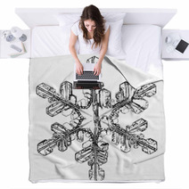 Natural Crystal Snowflake Macro Blankets 59472838