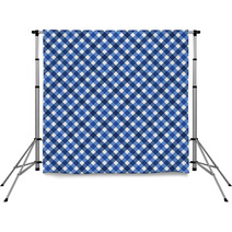 Navy Blue Gingham Fabric  Background Backdrops 48493977