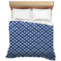 Navy Blue Gingham Fabric  Background Bedding 48493977