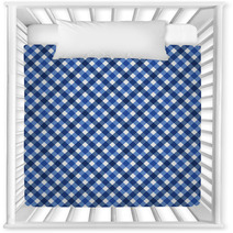 Navy Blue Gingham Fabric  Background Nursery Decor 48493977