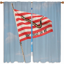 Navy Jack Flag Window Curtains 74983797
