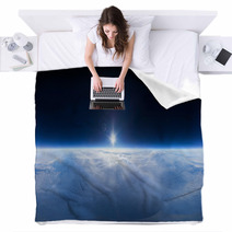 Near Space Photography  20km Above Ground / Real Panorama Blankets 59140782