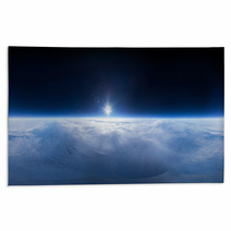 Near Space Photography  20km Above Ground / Real Panorama Rugs 59140782