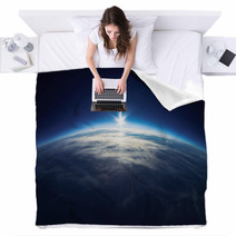Near Space Photography - 20km Above Ground / Real Photo Blankets 55682649