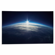 Near Space Photography - 20km Above Ground / Real Photo Rugs 55682649