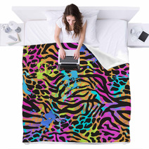 Neon Animal Mix Blankets 70408390