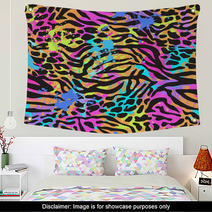 Neon Animal Mix Wall Art 70408390