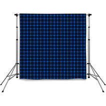 Neon Blue Grid Backdrops 62480442