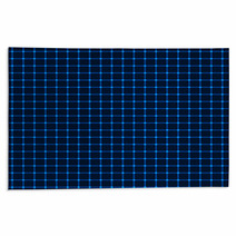 Neon Blue Grid Rugs 62480442