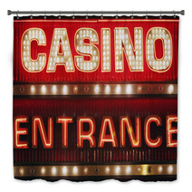 Neon Casino Entrance Sign Bath Decor 2327503