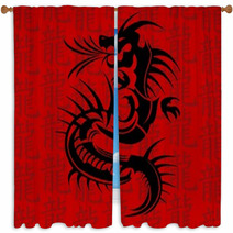 New Dragon Window Curtains 44526608