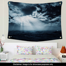 New Hope In The Stormy Ocean, Abstract Environmental Backgrounds Wall Art 64846091