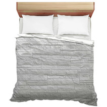 New Tiled White Brick Wall Background And Texture Bedding 70232728