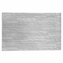 New Tiled White Brick Wall Background And Texture Rugs 70232728