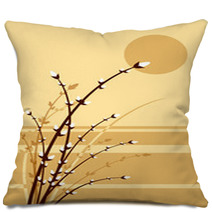 New Year Oriental Flower Pillows 5707308