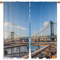New York City Bridges Window Curtains 60939082