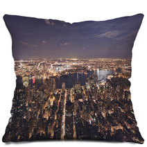 New York City By Night Pillows 58937717