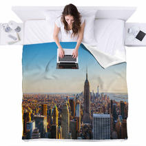 New York City Cityscape Blankets 53888878