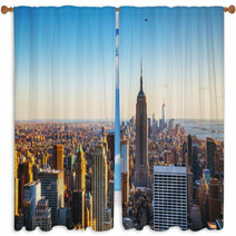 New York City Cityscape Window Curtains 53888878