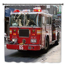 New York City Fire Truck Bath Decor 1605934