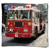 New York City Fire Truck Blankets 1605934