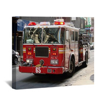 New York City Fire Truck Wall Art 1605934