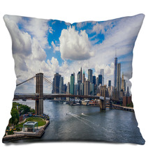 New York City In The Glow Of Sunset Pillows 58405422