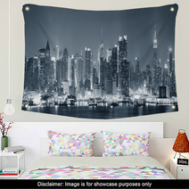 New York City Manhattan Black And White Wall Art 42447200