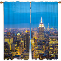 New York City Skyline Window Curtains 64440160