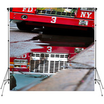New York Fire Engine Backdrops 47048719