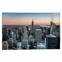 New York Skyline At Sunset Rugs 60595305