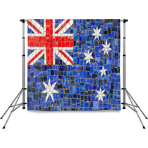 New Zeland Flag Mosaic Backdrops 58827452