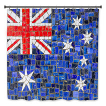 New Zeland Flag Mosaic Bath Decor 58827452