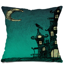 Night Castle Background Pillows 69751536
