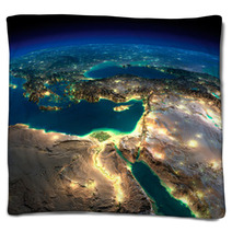 Night Earth Africa And Middle East Blankets 62388135