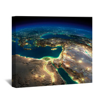 Night Earth Africa And Middle East Wall Art 62388135