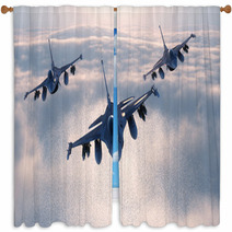 Night Fighters Window Curtains 64102690