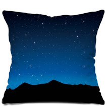 Night Landscape Pillows 67470576