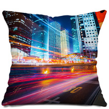Night Scene Of Modern City Pillows 48630012