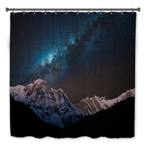 Night Shot Of Annapurna Range With Milky Way. Bath Decor 61808023