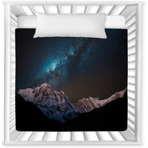 Night Shot Of Annapurna Range With Milky Way. Nursery Decor 61808023