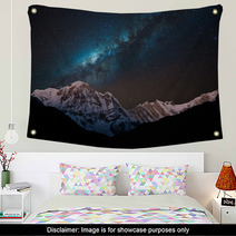 Night Shot Of Annapurna Range With Milky Way. Wall Art 61808023