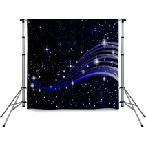 Night sky space stars background Backdrops 54431147