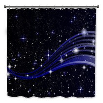 Night sky space stars background Bath Decor 54431147