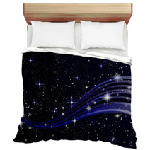 Night sky space stars background Bedding 54431147