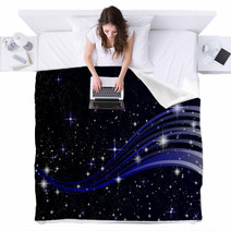 Night sky space stars background Blankets 54431147