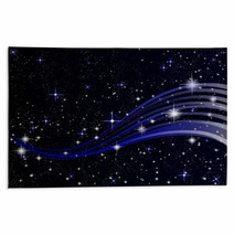 Night sky space stars background Rugs 54431147