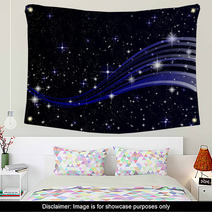 Night sky space stars background Wall Art 54431147
